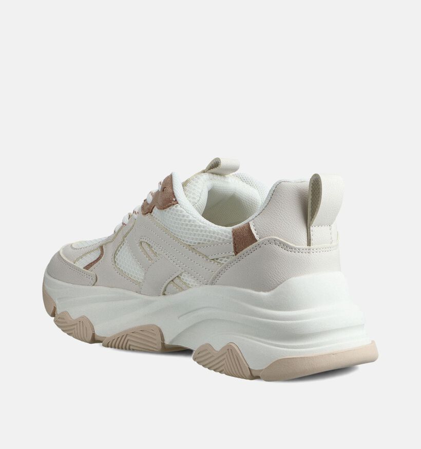 Posh by Poelman Ecru Veterschoenen voor dames (368757) - geschikt voor steunzolen