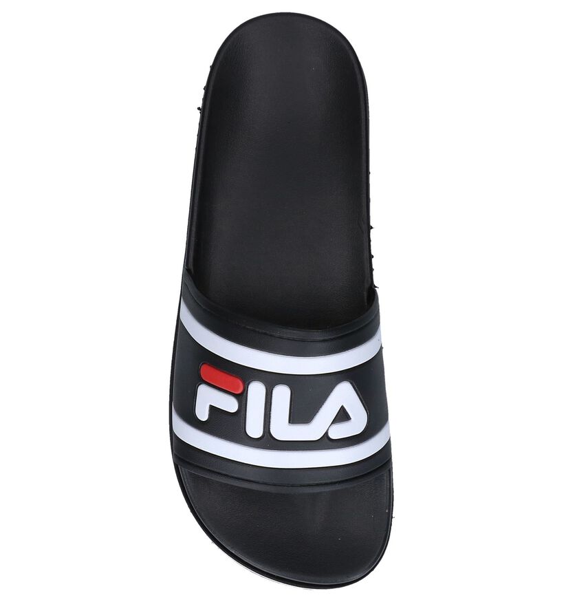 Fila Morro Bay Zeppa Zwarte Badslippers in kunststof (240848)