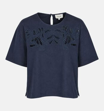 Minuit T-shirts Blauw