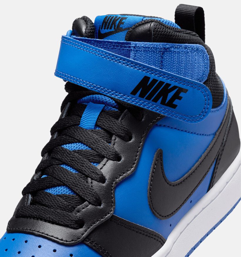 Nike Court Borough Baskets montantes en Bleu pour garçons (364592) - pour semelles orthopédiques