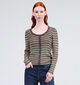 Vila Josie Paarse Gestreepte cardigan voor dames (345016)