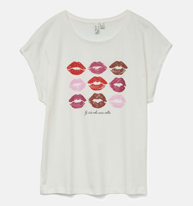 Vero Moda Cysma Wit T-shirt voor dames (353167)