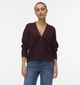 Vero Moda Aries V-Neck Bordeaux Cardigan voor dames (366134)