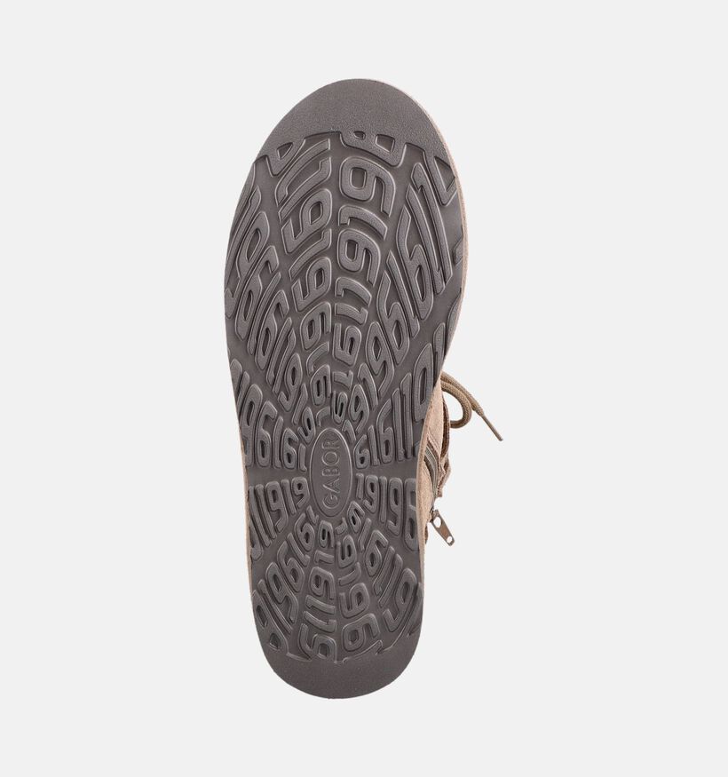 Gabor Boots d'hiver en Taupe pour femmes (380100) - pour semelles orthop&eacute;diques