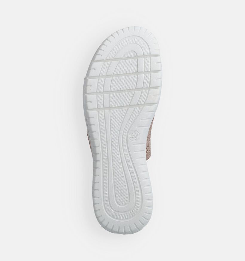Jana Nu-pieds plates en Or rose pour femmes (371664)
