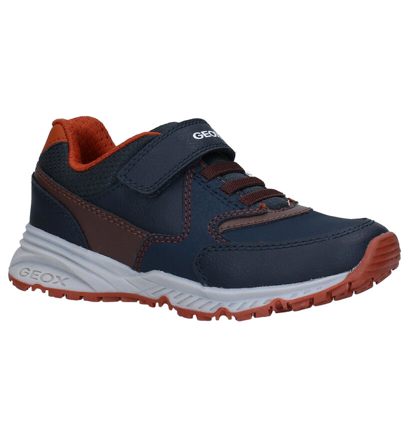 Geox Bernie Chaussures à Velcro en Noir en simili cuir (288718)