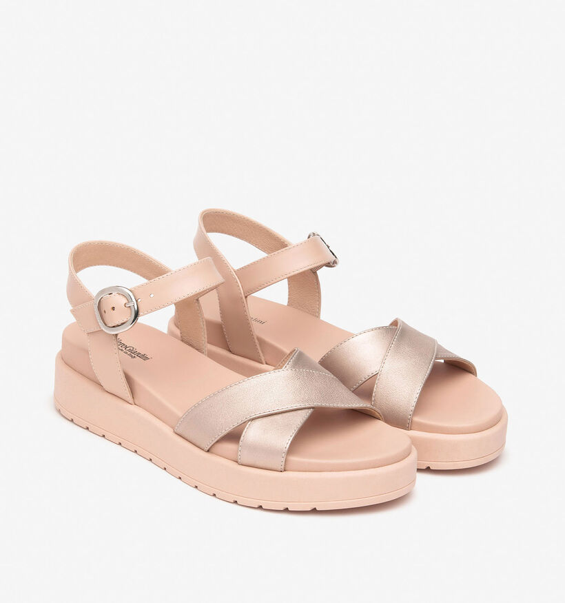 NeroGiardini Sandales plates en Or pour femmes (356034)