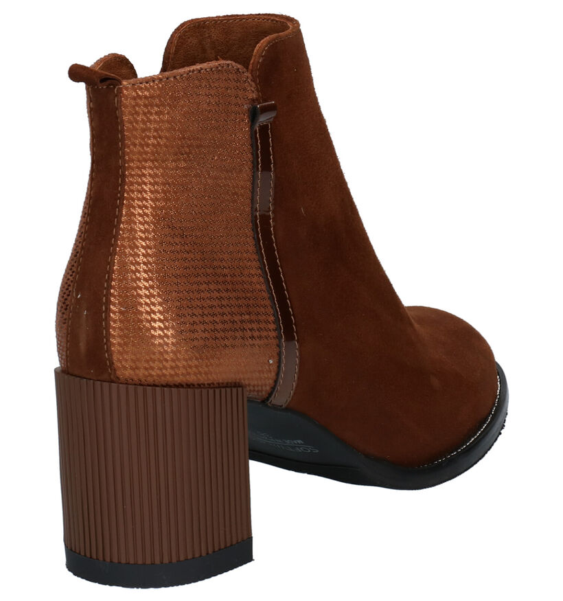 Softwaves Bottines à talons en Cognac en daim (261476)