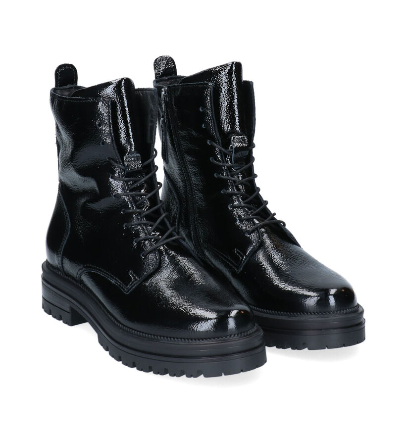 Mjus Boots à lacets en Noir en cuir (297882)