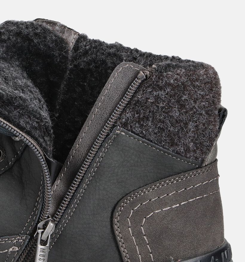 Mustang Donkergrijze Veterboots voor heren (364214)