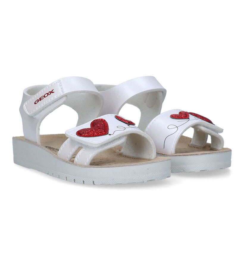 Geox Costarei Witte Sandalen voor meisjes (335044)