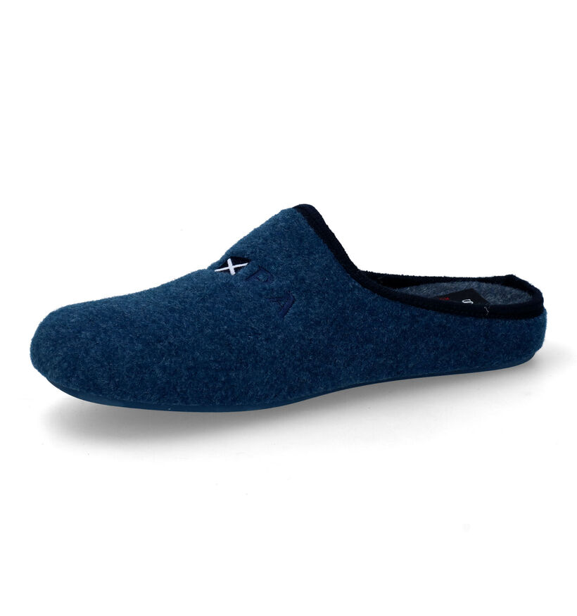 Scapa Blauwe Pantoffels in stof (317113)