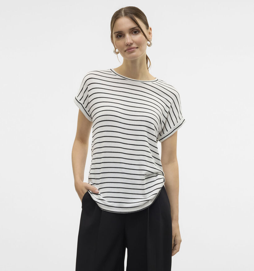 Vero Moda Brianna T-shirt en Blanc pour femmes (367142)