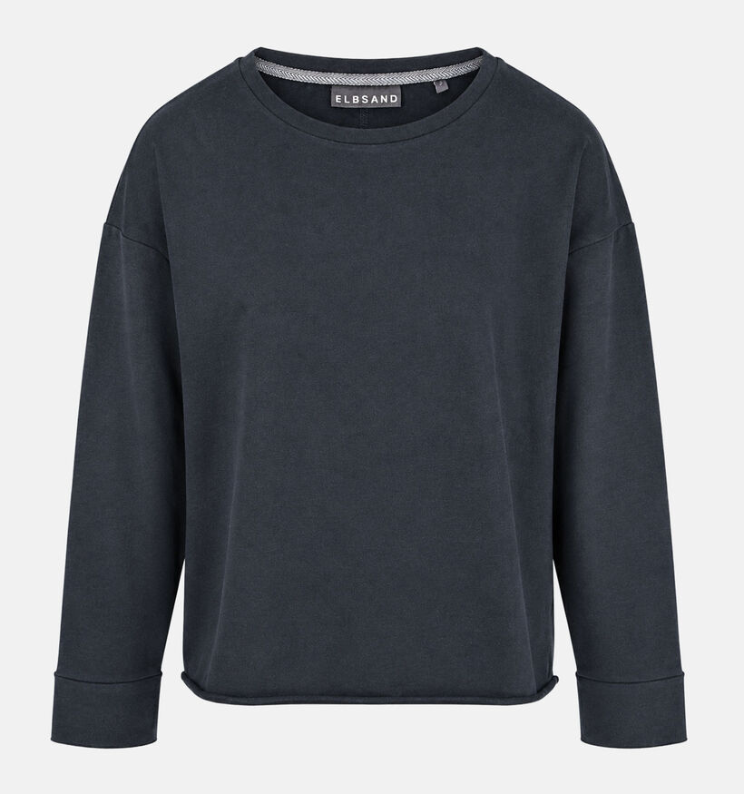Elbsand Riane Longsleeves en Bleu fonc&eacute; pour femmes (381269)