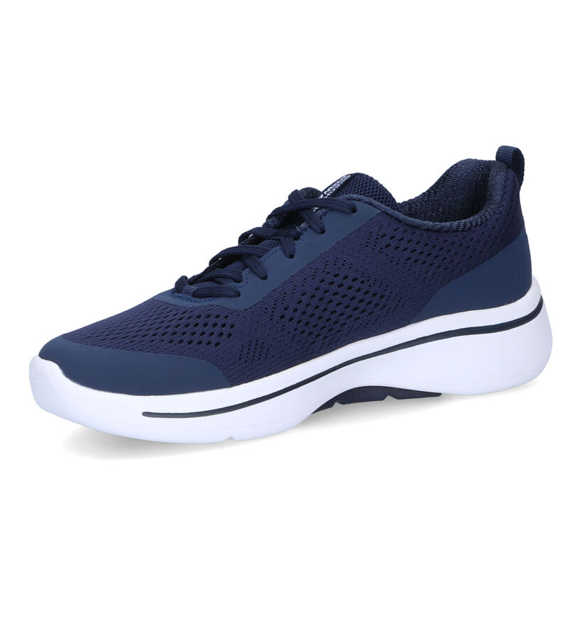 Skechers Go Walk Arch Fit Motion Breeze Blauwe Sneakers in stof (310877)