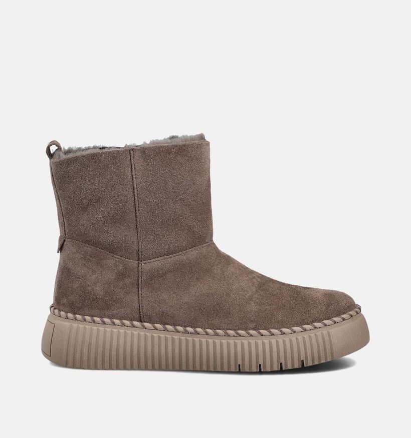 Gabor Bottines Fourrées en Brun foncé pour femmes (363111) - pour semelles orthopédiques