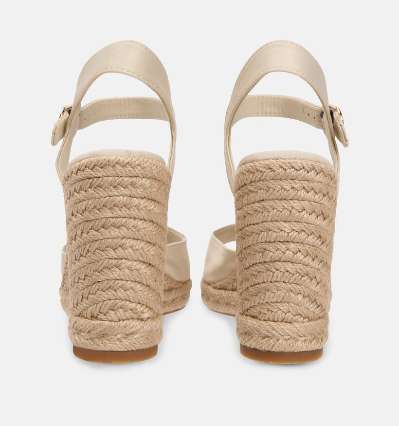 Tommy Hilfiger Sandales &agrave; talons en Beige pour femmes (368622)