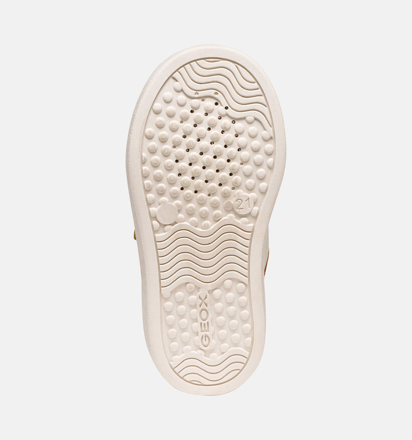Geox Nashik Witte/Multi Babysneakers voor jongens (376220) - geschikt voor steunzolen