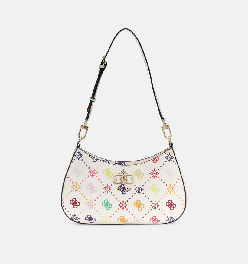 Guess Multi Logo Witte Schoudertas voor dames (372400)