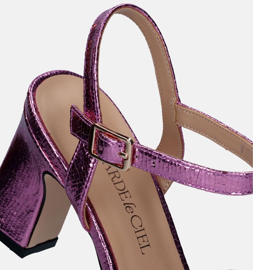 Regarde Le Ciel Monica-02 Roze Sandalen met blokhak voor dames (337308)