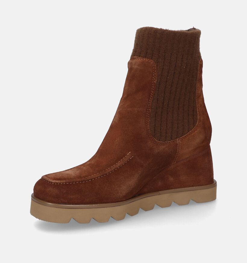 Unisa Leysa Boots Chelsea en Cognac pour femmes (316175)