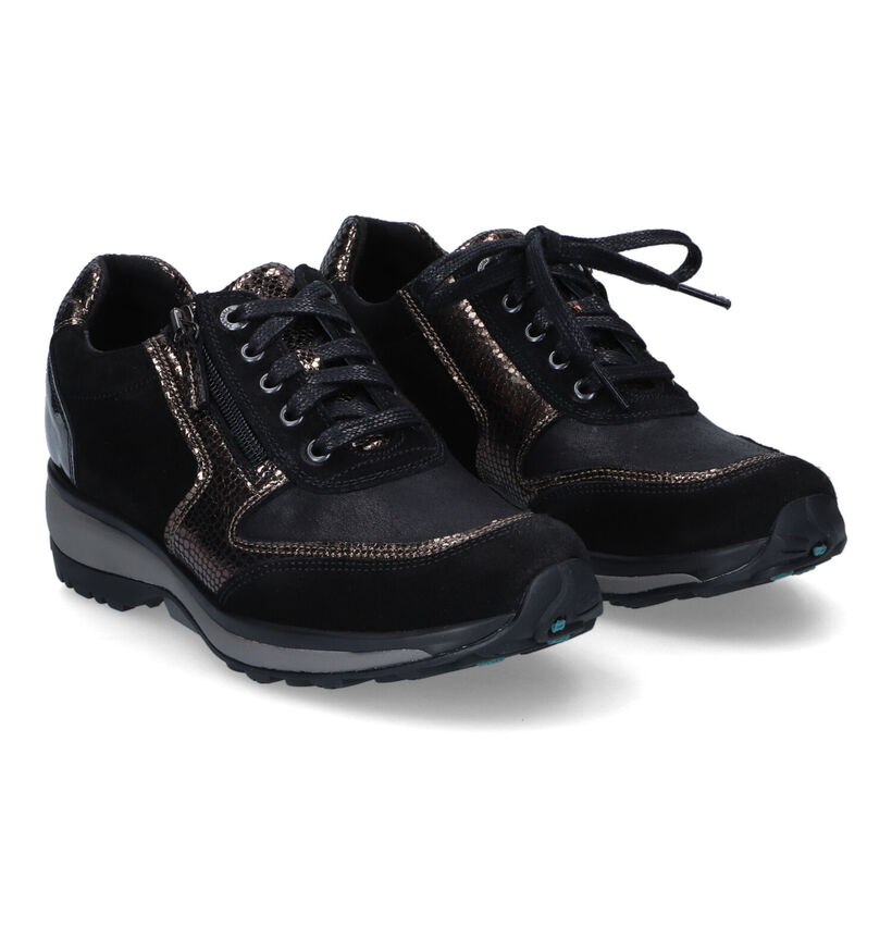 Xsensible Wembley Zwarte Sneakers voor dames (332377) - geschikt voor steunzolen