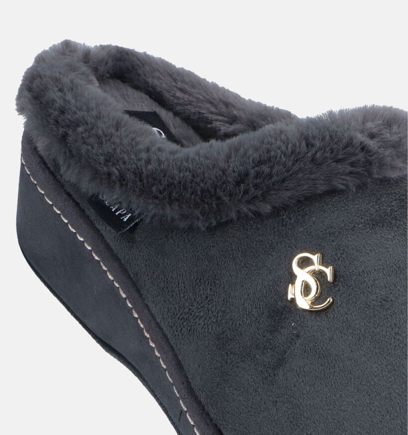 Scapa Pantoufles ouvertes en Gris pour femmes (332649)