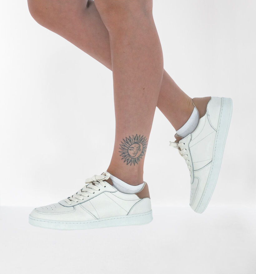 March23 Jade Witte Sneakers in leer (283267)