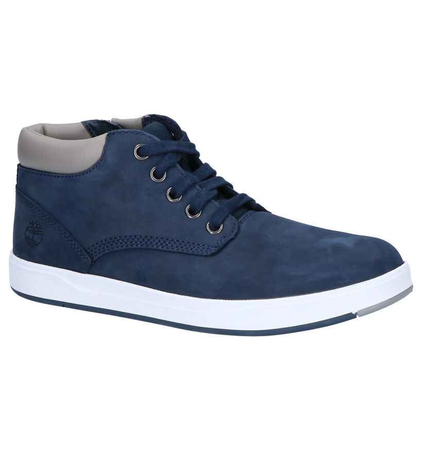 Timberland Davis Square Bottines en Bleu en nubuck (277881)