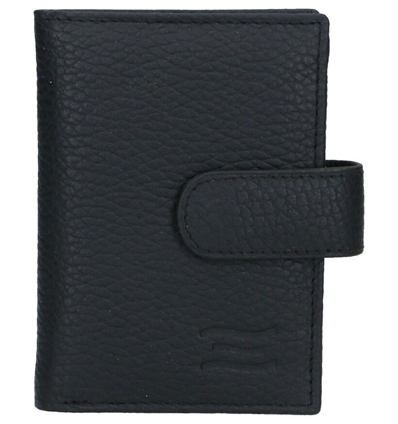 Crinkles Porte-cartes en Noir en cuir (321286)