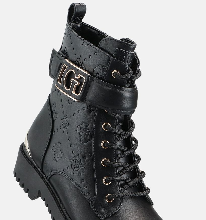 Guess Oranda Boots à lacets en Noir pour femmes (359539) - pour semelles orthopédiques
