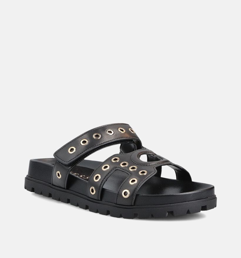 Guess Fashia Zwarte Slippers Eyelets voor dames (366556)