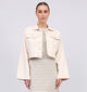 Pieces Svalda Ecru Jeansjas voor dames (352455)