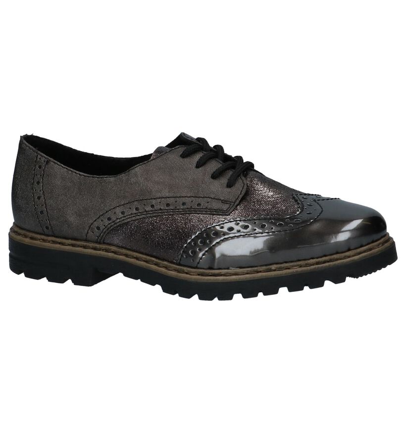 Rieker Bronzen Oxford Veterschoenen in kunstleer (234841)