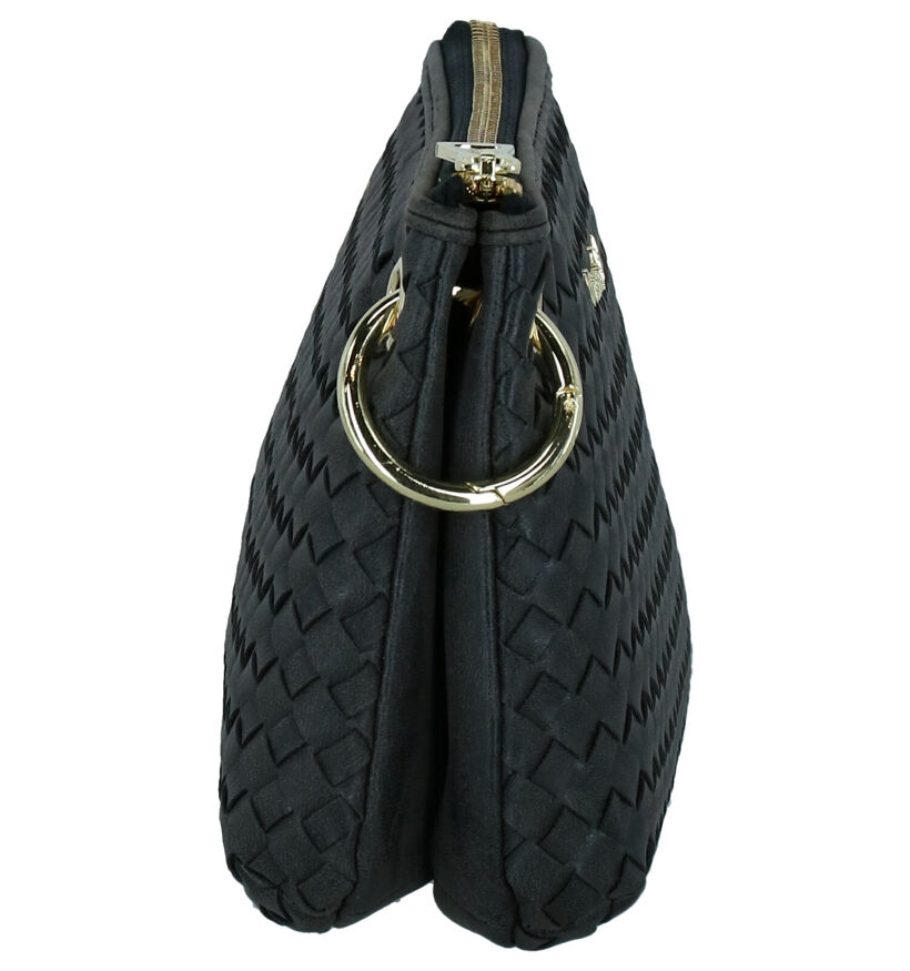 Kisses of Pearl Tess Sac porté croisé en Noir en simili cuir (261965)