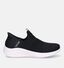 Skechers Slip-ins Ultra Flex 3.0 Shiny Night Zwarte Slip-on Sneakers voor dames (334192)