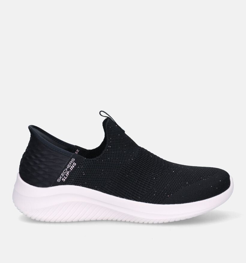 Skechers Slip-ins Ultra Flex 3.0 Shiny Night Baskets slip-ons en Noir pour femmes (334192) - pour semelles orthopédiques