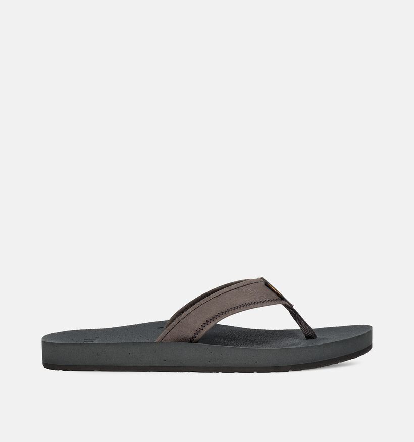 Teva Reflip Leather Tongs en Gris pour hommes (366020)