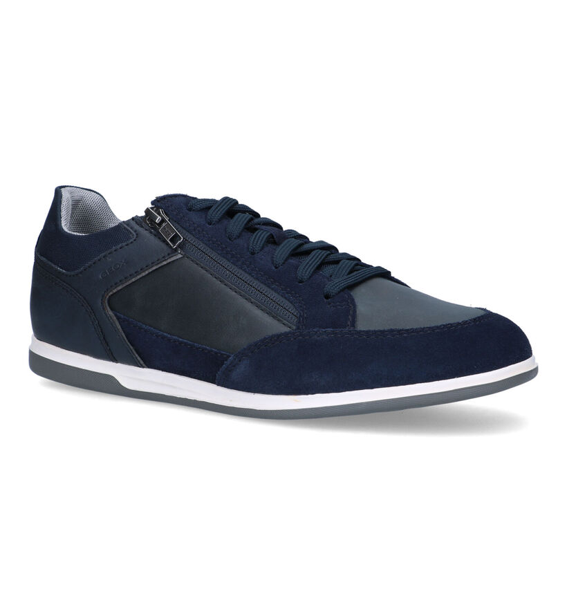 Geox Renan Chaussures à lacets en Bleu pour hommes (320084) - pour semelles orthopédiques