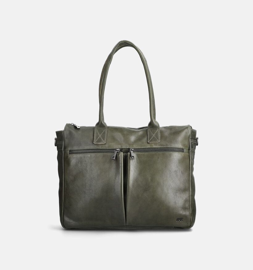 Bear Design Sac ordinateur en Vert pour femmes, hommes (382131)