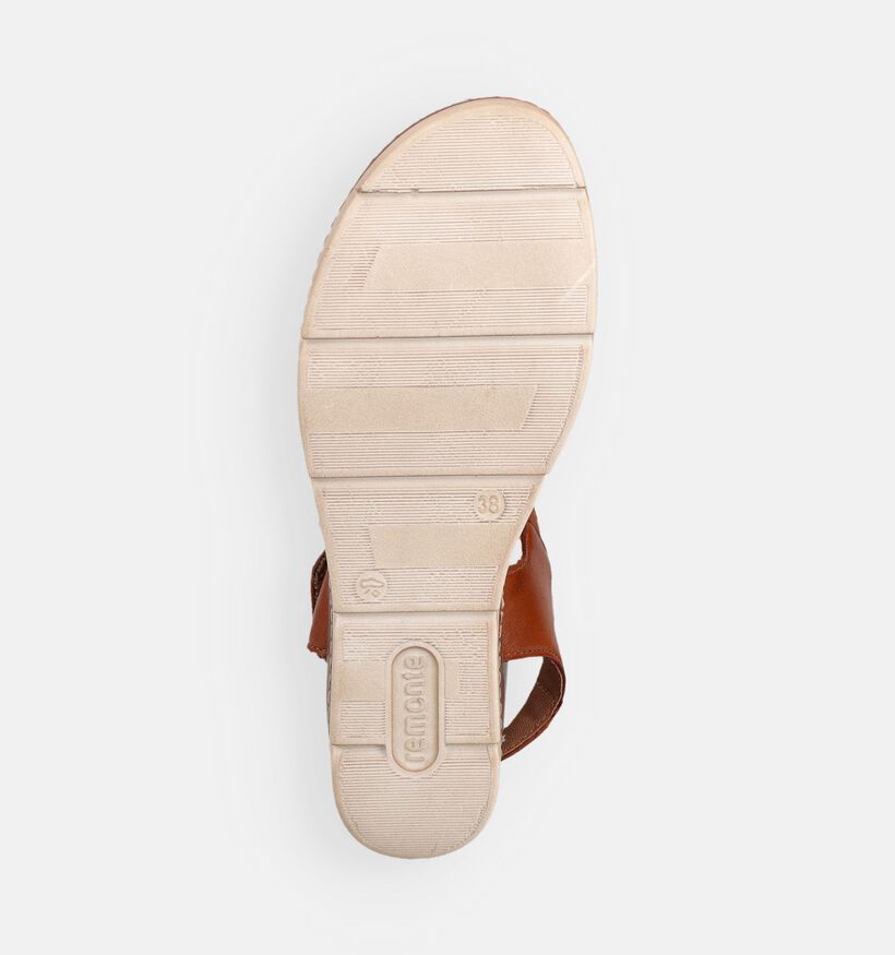 Remonte Cognac Sandalen op Sleehak voor dames (370470)