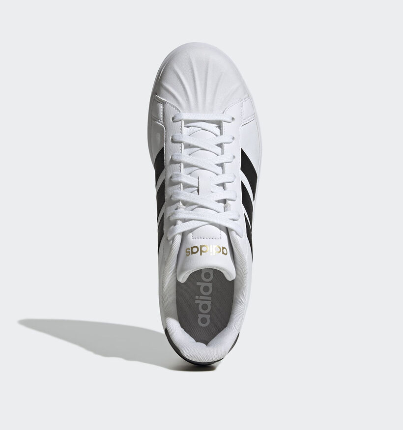 adidas Streettalk Witte/Zwarte Sneakers voor dames (372856)