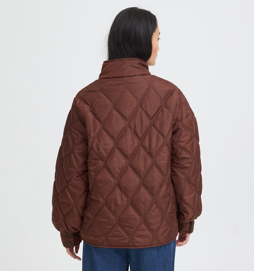 Fransa Agate Manteau court en Bordeaux pour femmes (377848)
