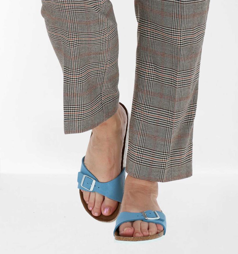 Birkenstock Madrid Birko-Flor Witte Slippers voor dames (338044)