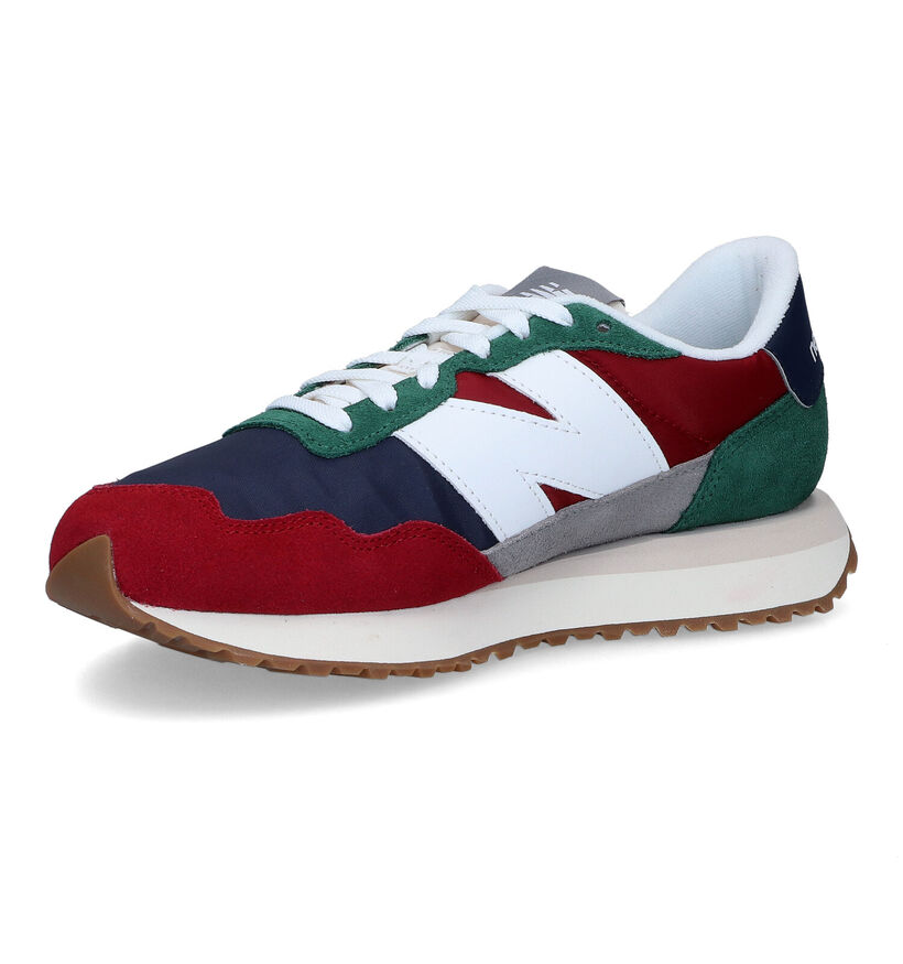 New Balance MS237 Baskets en Rouge en daim (301740)