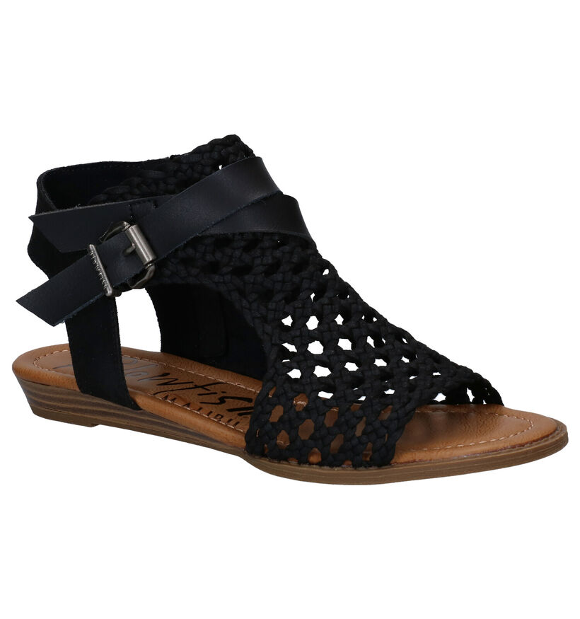 Blowfish Malibu Vegan Ballad Zwarte Sandalen in kunstleer (288918)