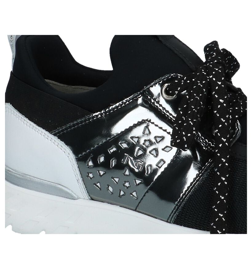 Zwarte Metallic Sneakers NeroGiardini, Zwart, pdp