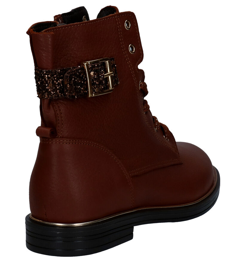 Little David Zelia Cognac Bottines in leer (282802)