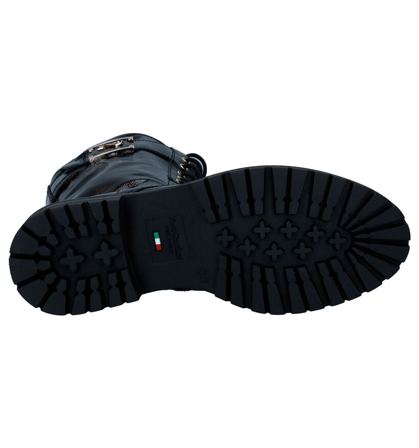 NeroGiardini Bottes à lacets en Noir pour femmes (300051) - pour semelles orthopédiques