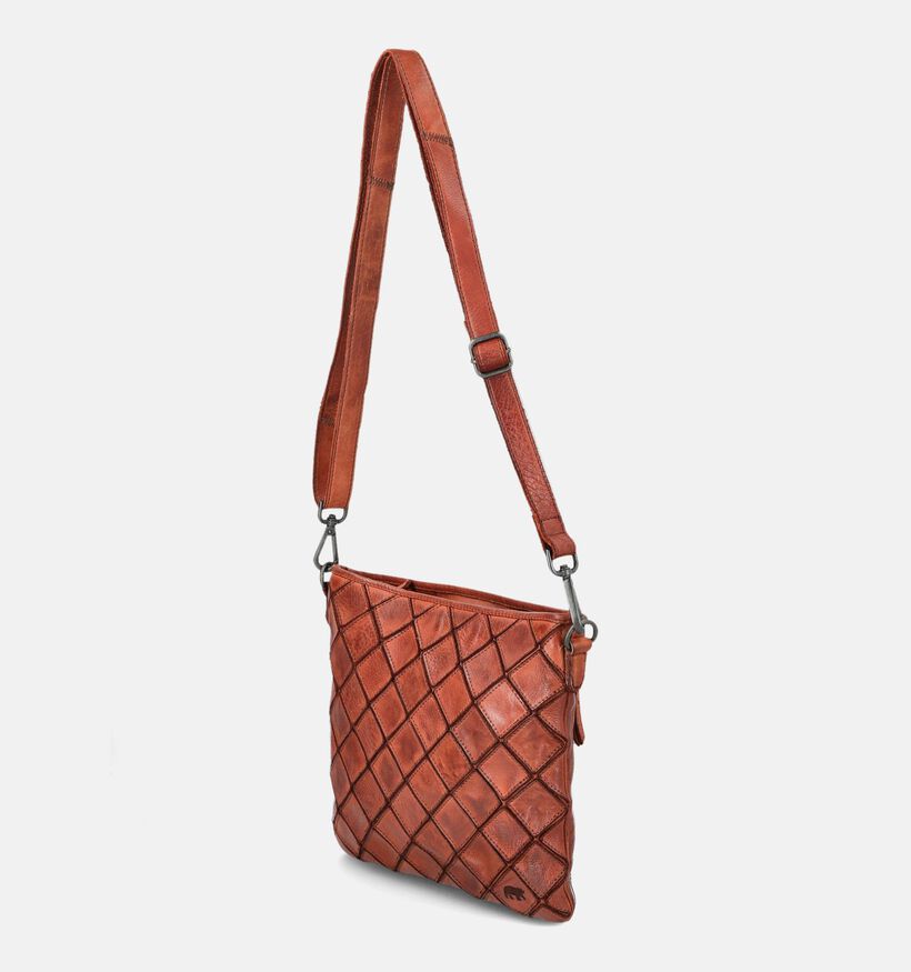 Bear Design Cognac Schoudertas voor dames (382159)